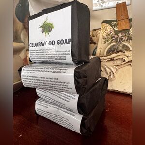 Vegan Cedarwood, handmade luxury Soap Bakers Dozen